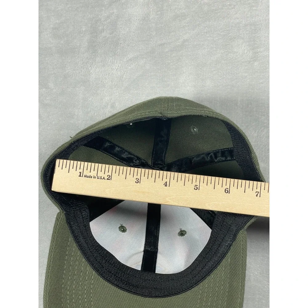 Boy Scouts of America Webelos Uniform Cap Hat S/M Olive Green Plaid Flex Fit